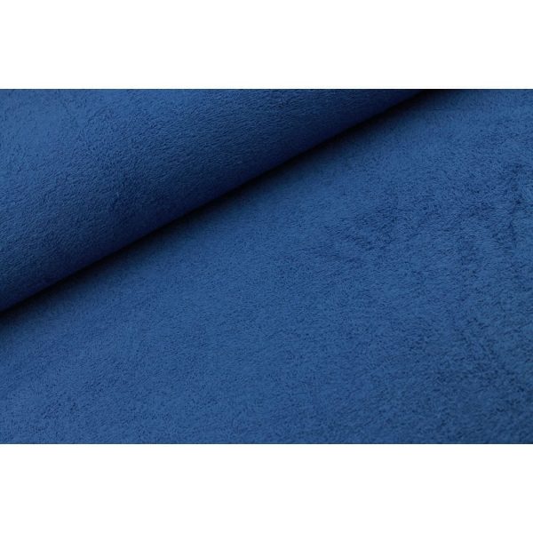 Tissu Eponge Unie Bleu cobalt