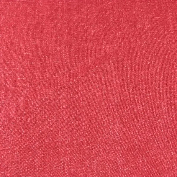 Sofisticada tela de lino lavado rojo burdeos