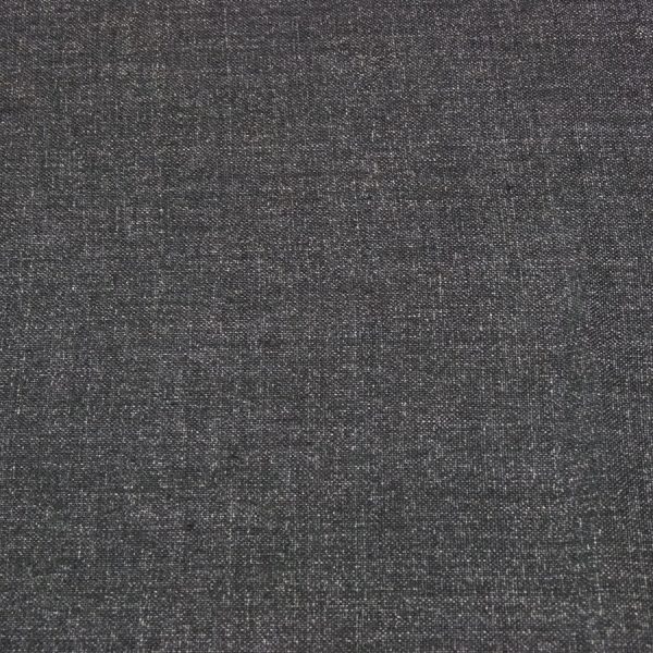 Geraffineerde antraciet grijs gewassen linnen stof