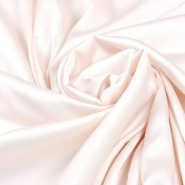 Tessuto di seta elasticizzato rosa petalo