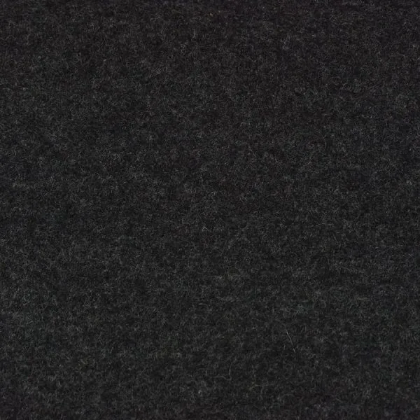 Timeless anthracite grey boiled wool fabric