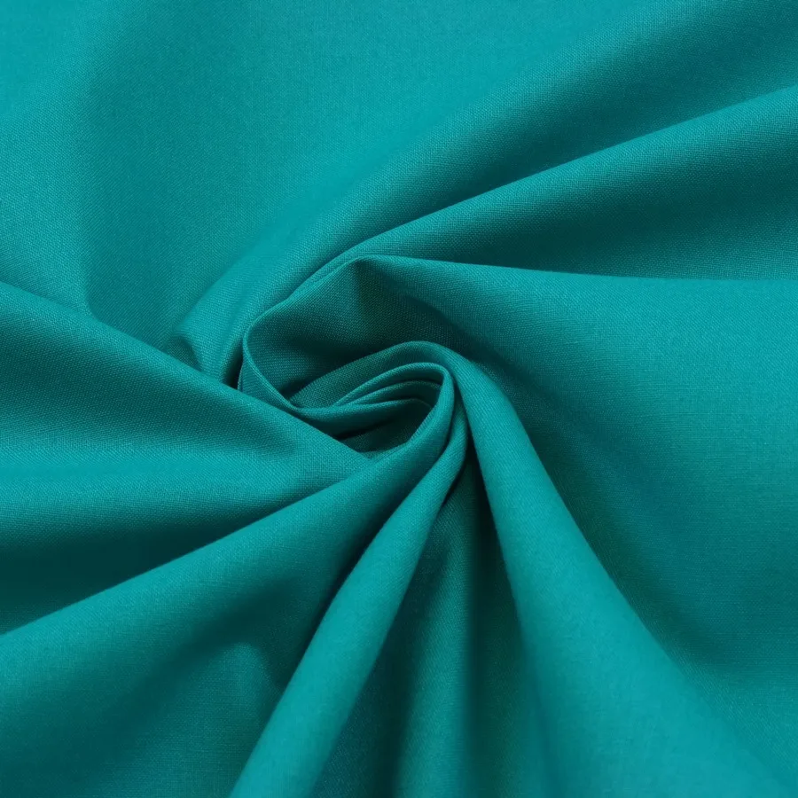 Tissu coton émeraude - Polyvalent et respirant