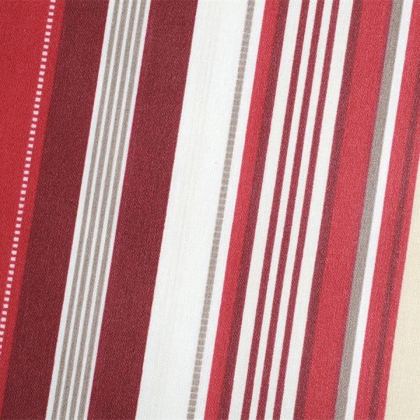 Tissu coton enduit imprimé rayé - Résistant et facile d'entretien