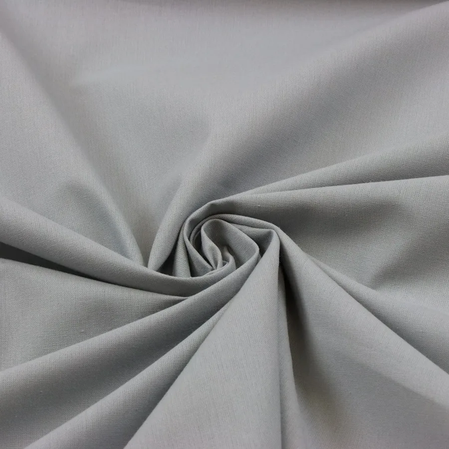 Tissu coton gris clair - Polyvalent et respirant