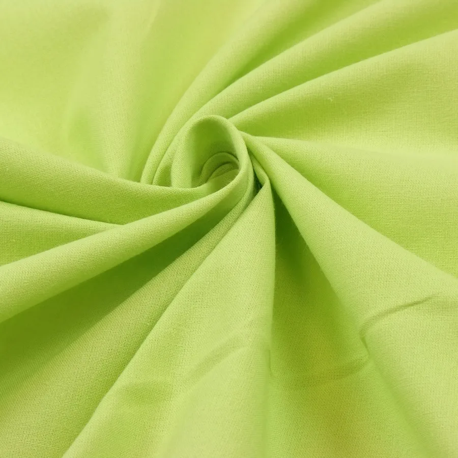 Tissu coton vert anis - Polyvalent et respirant