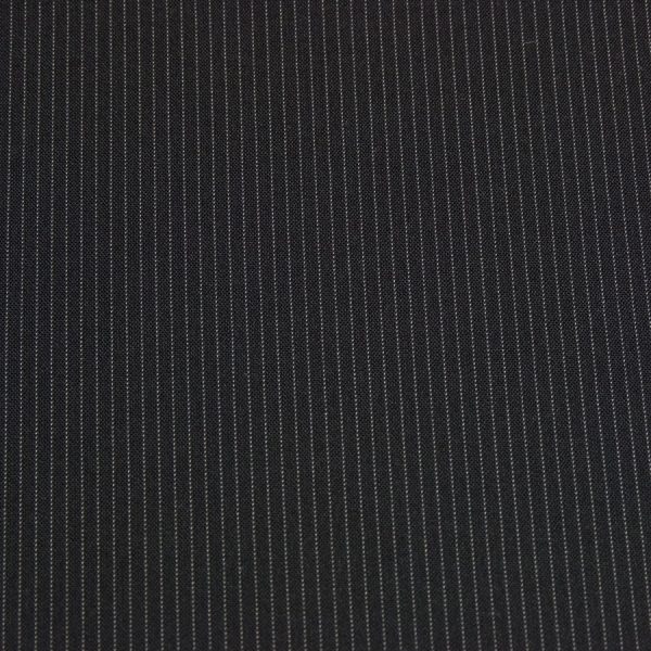 Coupon - Tissu gabardine extensible noir et blanc