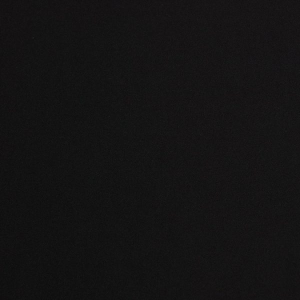 Coupon - Tissu popeline noir léger - 85% coton 15% polyester