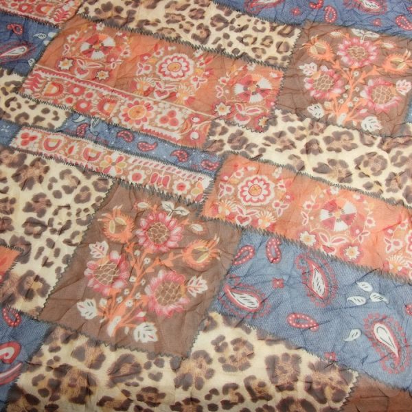 Coupon - Tissu voile froissé - 100% polyester - Léger et élégant