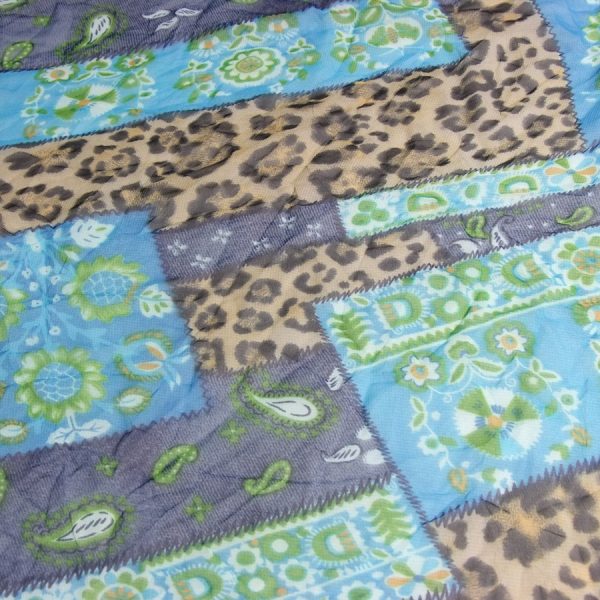 Coupon - Tissu voile froissé - 100% polyester - Léger et élégant