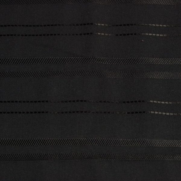 Coupon - Toile parachute noire texturée - 60% coton 40% polyester