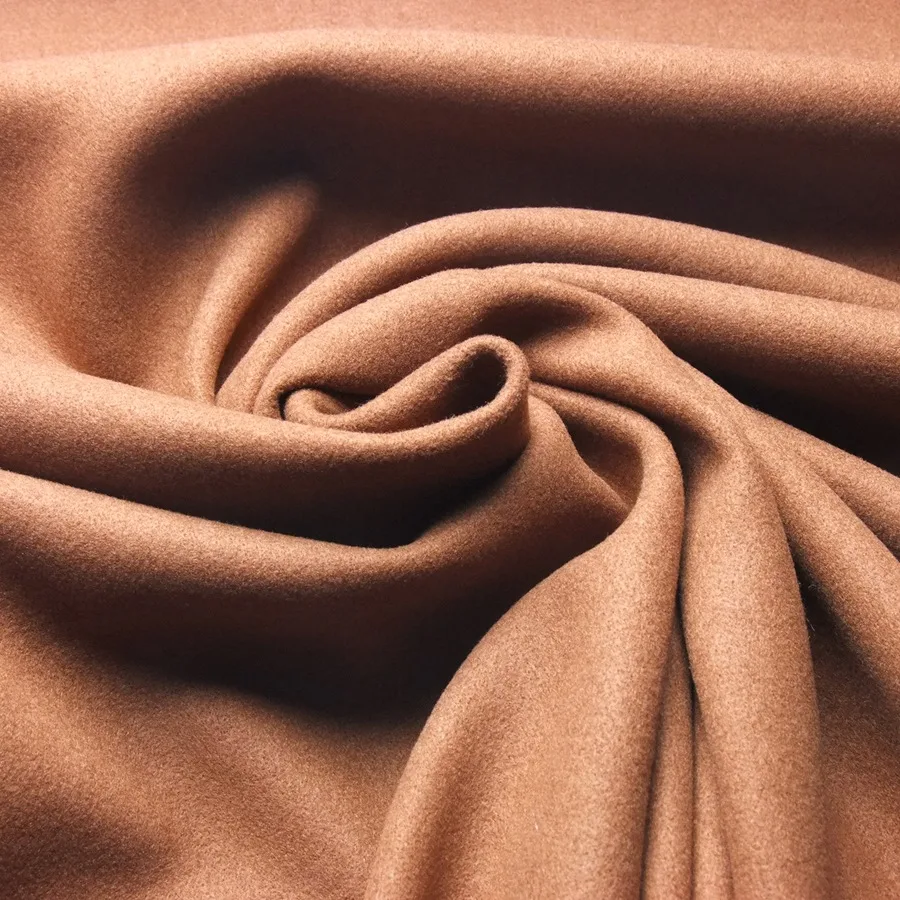 Tissu softshell doux marron (2)