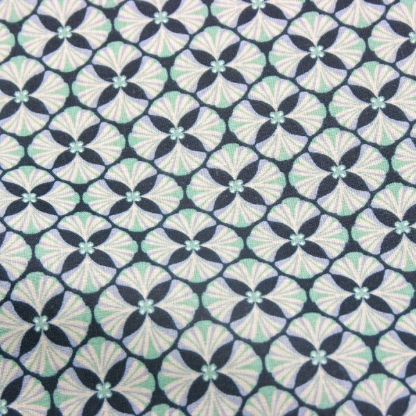 Tissu en coton doux imprimé de fleurs colorées (1)