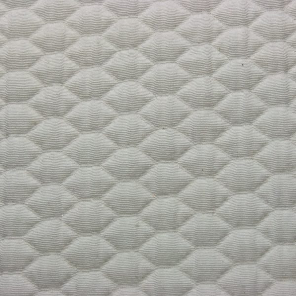 Tissu épais matelassé nid d'abeille - Largeur 280 centimètres - Écru (1)