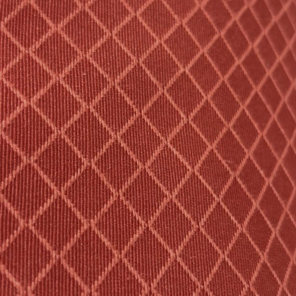 Toile de polyester réversible à carreaux rouge - Largeur 280 centimètres