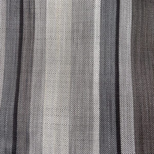 Tissu aspect lin pour rideaux à rayure gris (1)