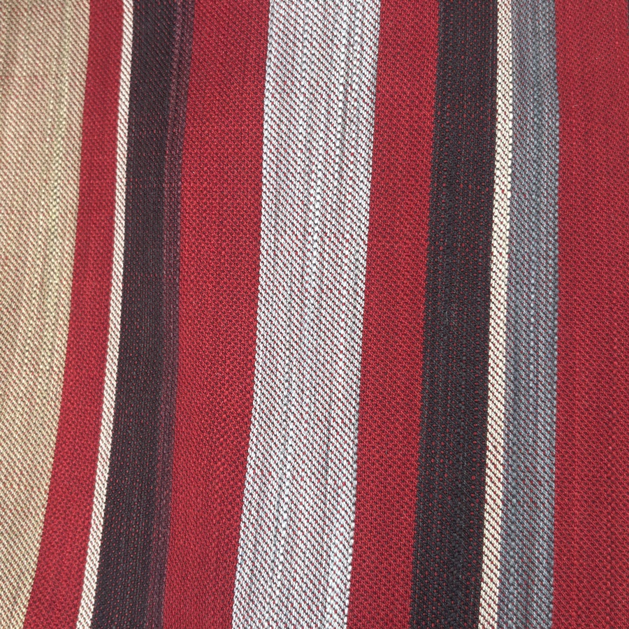 Tissu aspect lin pour rideaux à rayure multicolore (1) Tissu aspect lin pour rideaux à rayure multicolore (1)