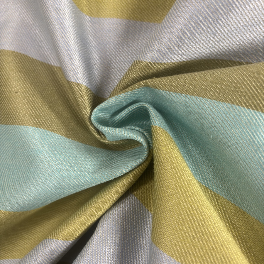 Tissu coton à rayure anis pour ameublement (2) Tissu coton à rayure anis pour ameublement (2)