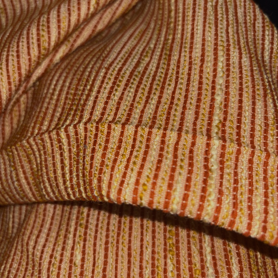 Tissu coton à rayures terracota surpiquées - Largeur 280 centimètres (5) Tissu coton à rayures terracota surpiquées - Largeur 280 centimètres (5)