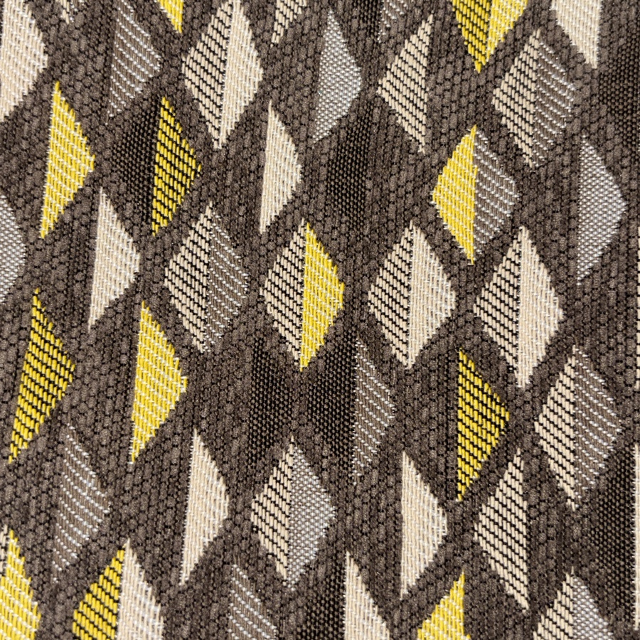 Tissu coton gris à losange en velours marron (1) Tissu coton gris à losange en velours marron (1)