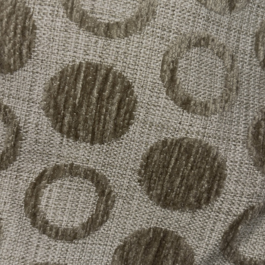 Tissu coton gris à pois en velours anthracite (2) Tissu coton gris à pois en velours anthracite (2)