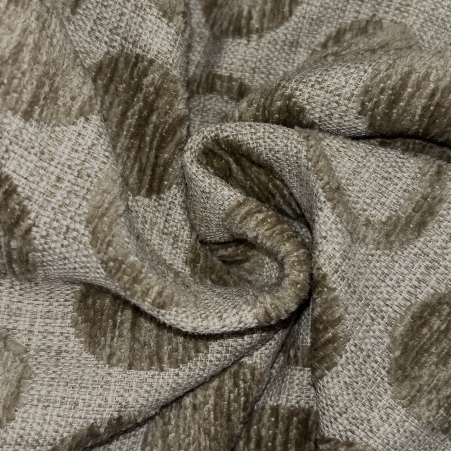 Tissu coton gris à pois en velours anthracite (3) Tissu coton gris à pois en velours anthracite (3)