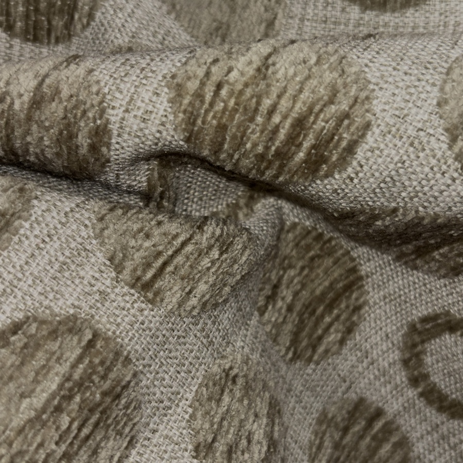 Tissu coton gris à pois en velours anthracite (4) Tissu coton gris à pois en velours anthracite (4)