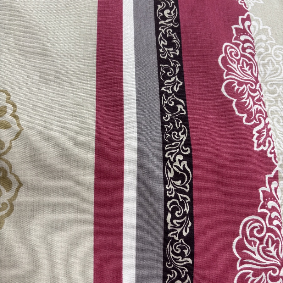 Tissu coton imprimé arabesque pour ameublement (2) Tissu coton imprimé arabesque pour ameublement (2)