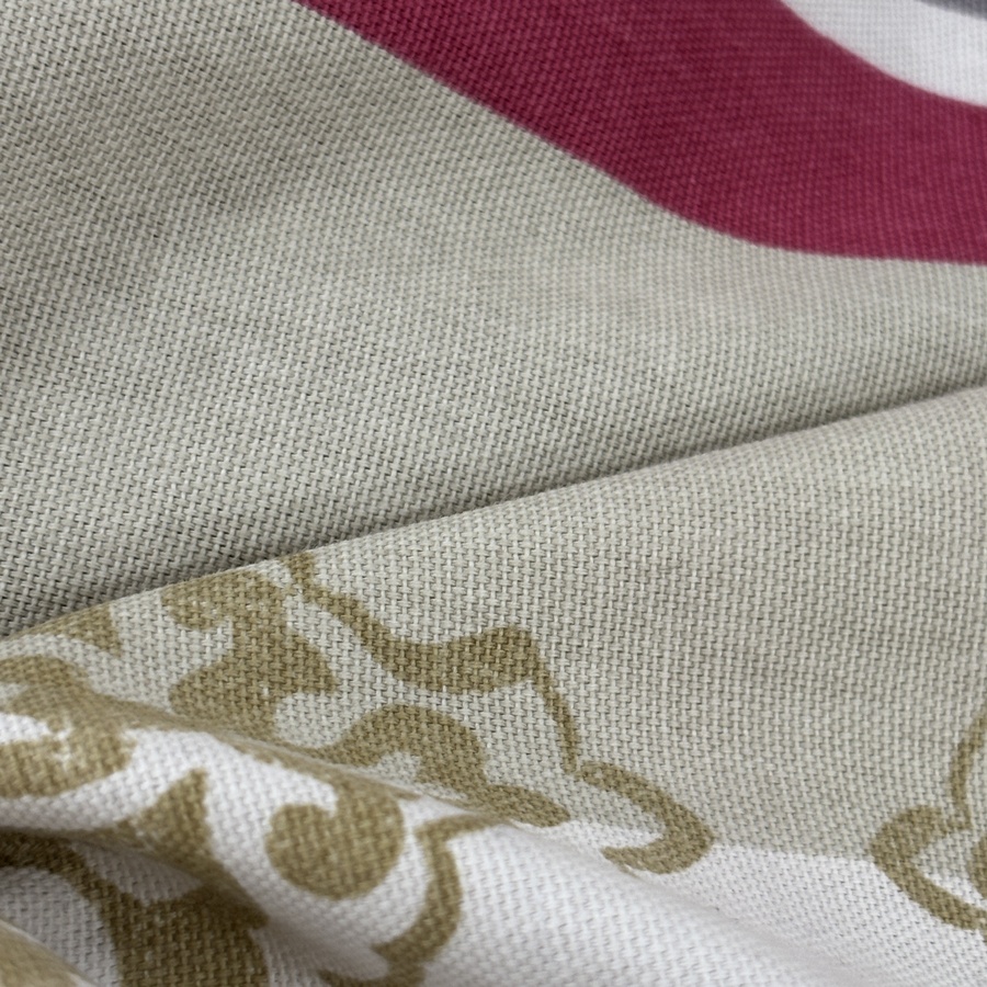 Tissu coton imprimé arabesque pour ameublement (3) Tissu coton imprimé arabesque pour ameublement (3)