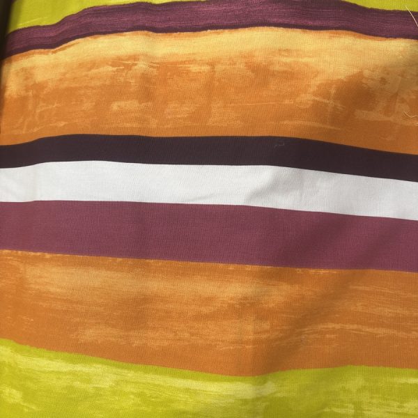 Tissu coton multicolore imprimé rayure pour ameublement (1)