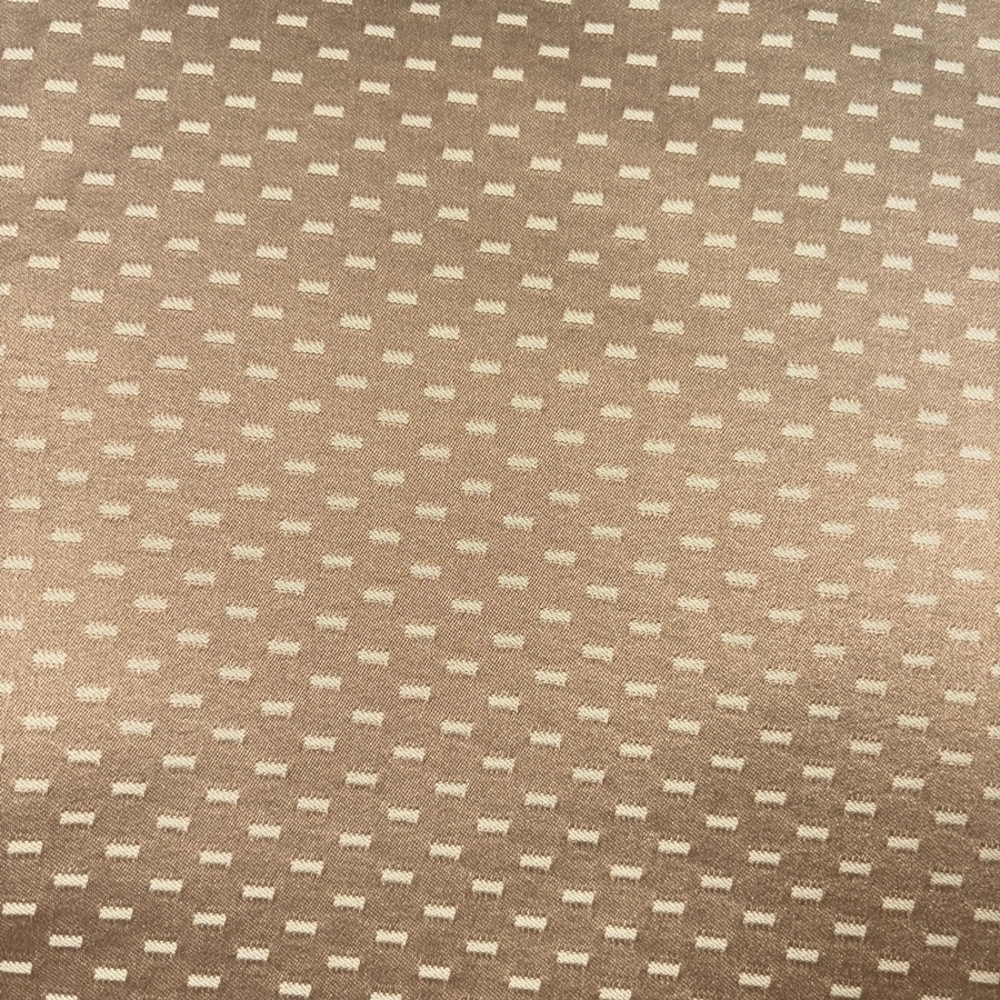 Tissu coton piqué beige de petits pointillés - Largeur 280 centimètres (1) Tissu coton piqué beige de petits pointillés - Largeur 280 centimètres (1)