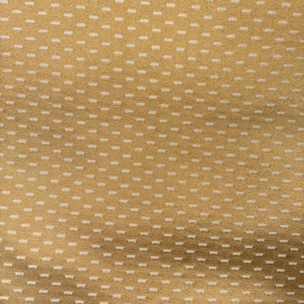 Tissu coton piqué jaune de petits pointillés - Largeur 280 centimètres (1)