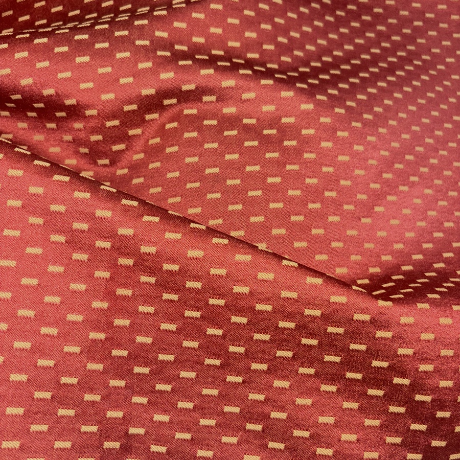Tissu coton piqué rouge de petits pointillés - Largeur 280 centimètres (5) Tissu coton piqué rouge de petits pointillés - Largeur 280 centimètres (5)