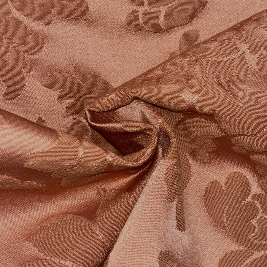 Tissu coton saumon imprimé baroque (3) Tissu coton saumon imprimé baroque (3)