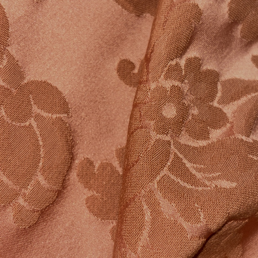 Tissu coton saumon imprimé baroque (5) Tissu coton saumon imprimé baroque (5)