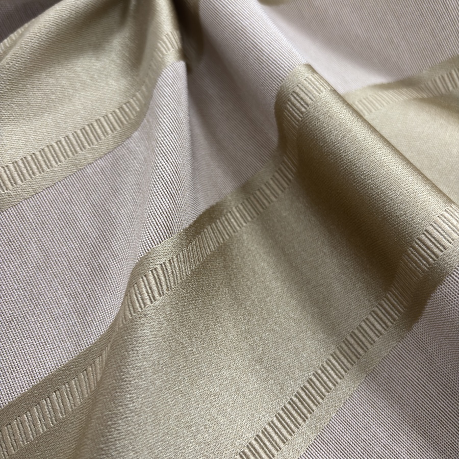 Tissu coton tissés à rayure doré et beige - Largeur 280 centimètres (5) Tissu coton tissés à rayure doré et beige - Largeur 280 centimètres (5)