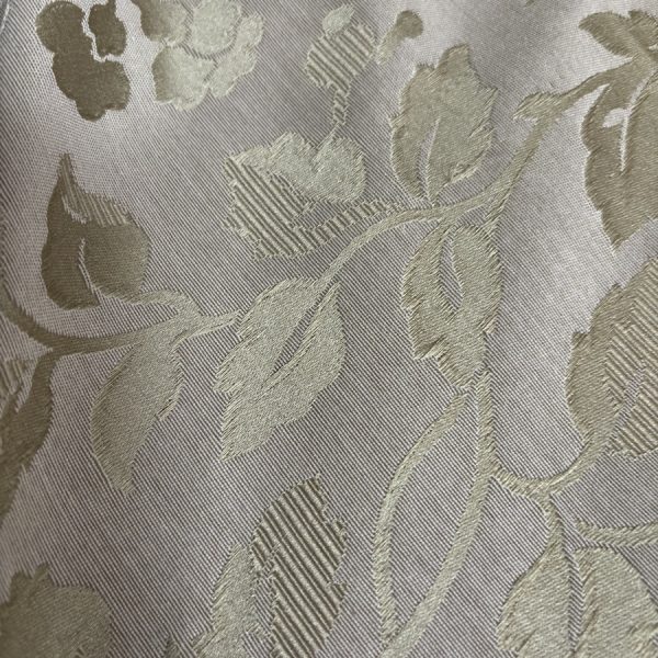 Tissu coton tissés fleuri doré - Largeur 280 centimètres (1)