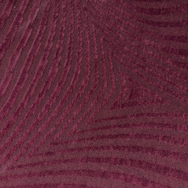 Tissu en coton violet et rayures de velours (1)