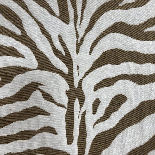 Tissu jacquard doux à motifs zèbre écru (1)