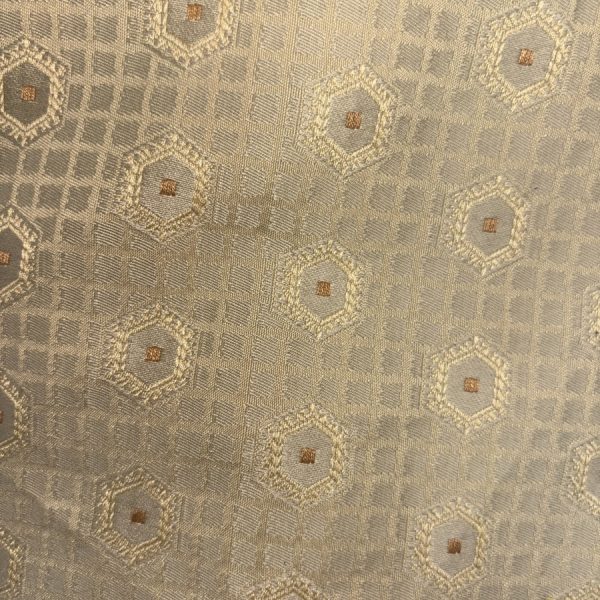 Tissu jacquard jaune à carreaux pour ameublement (1)