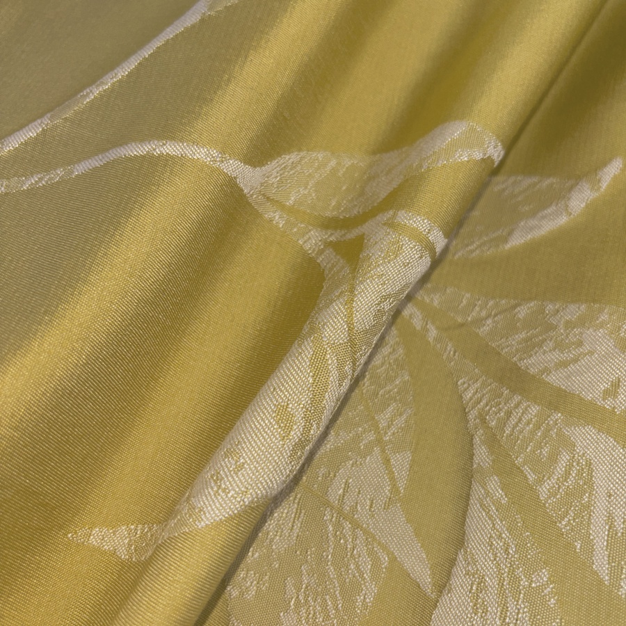 Tissu jacquard vert fleuri pour ameublement (4) Tissu jacquard vert fleuri pour ameublement (4)
