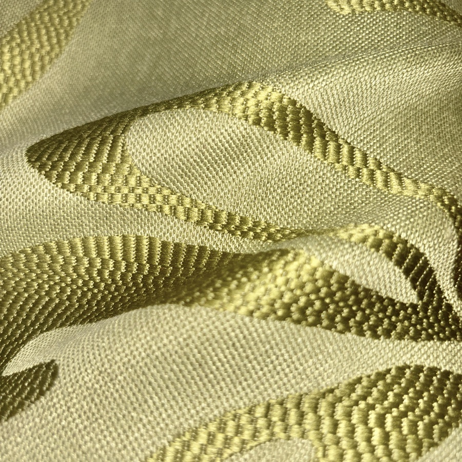 Tissu polyester vert à motif fleuri pour ameublement (2) Tissu polyester vert à motif fleuri pour ameublement (2)