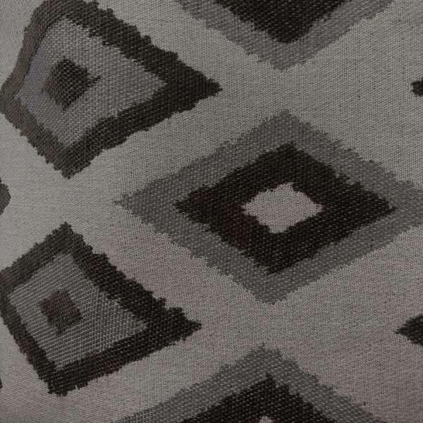 Tissu réversible velours chenillé de coton losange pour ameublement (1)