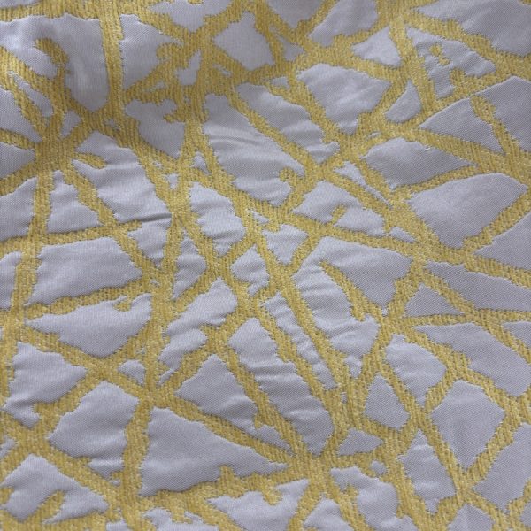 Tissu taffetas de velours jaune - Largeur 280 centimètres (1)