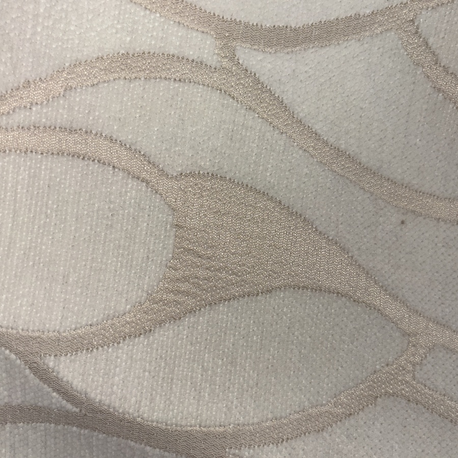 Tissu tapisserie Jacquard de velours chenillé art déco écru (1) Tissu tapisserie Jacquard de velours chenillé art déco écru (1)