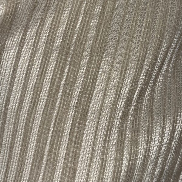 Tissu tapisserie Jacquard de velours chenillé beige - Largeur 280 centimètres (1)