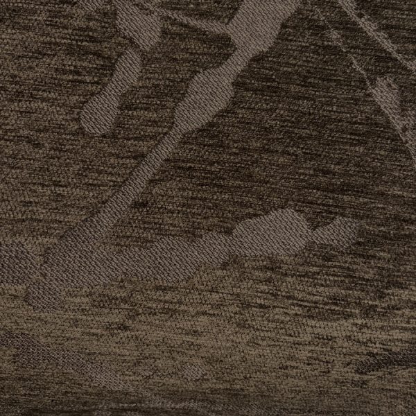 Tissu tapisserie Jacquard de velours chenillé design taupe (1)