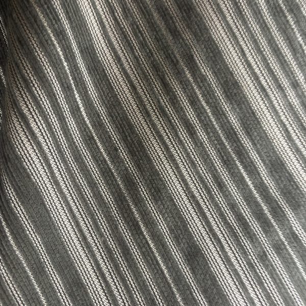 Tissu tapisserie Jacquard de velours chenillé gris - Largeur 280 centimètres (1)
