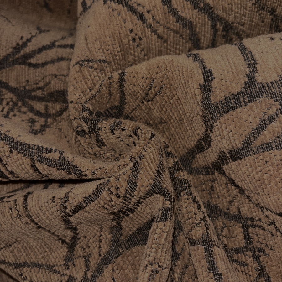 Tissu velours chenillé de coton automne pour ameublement (2) Tissu velours chenillé de coton automne pour ameublement (2)