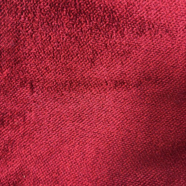 Tissu velours de coton bordeaux pour ameublement (1)