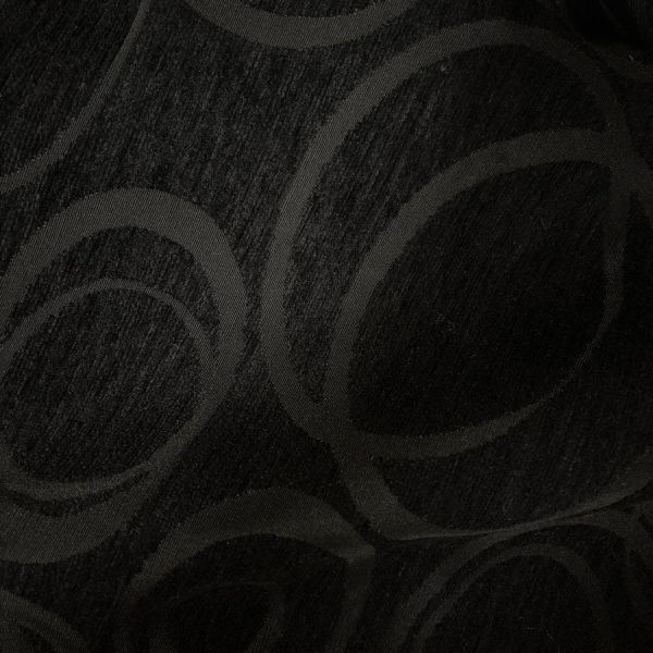 Tissu velours de coton chenillé à motif spirale - Largeur 280 centimètres (1)
